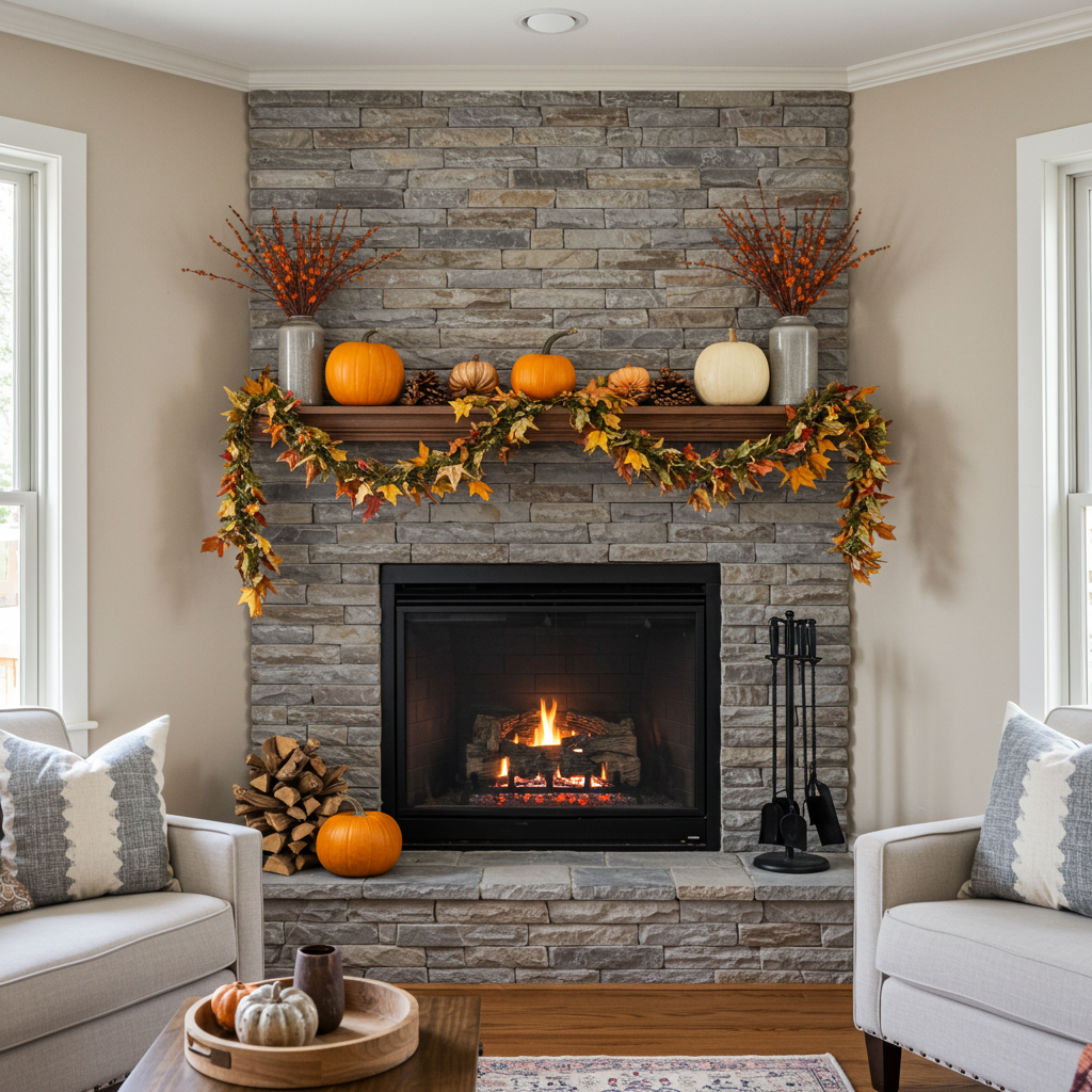 seasonal corner fireplace ideas
hallowen fireplace ideas