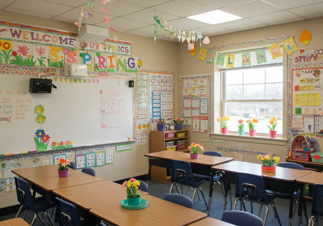 spring classroom decorations Spring classroom decorations printable Spring classroom decorations easy Spring classroom decorations for high school Spring classroom decorations for teachers Spring Decorations For Classroom Door Spring classroom decorations pinterest