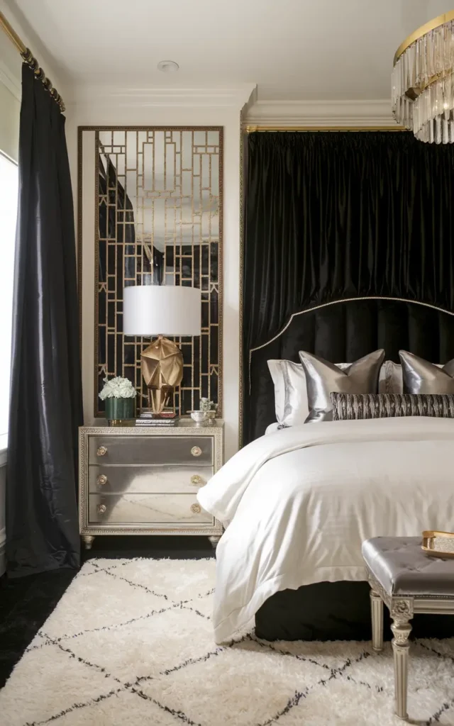 Bedroom Ideas with Black Curtains
