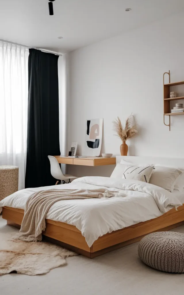 Bedroom Ideas with Black Curtains