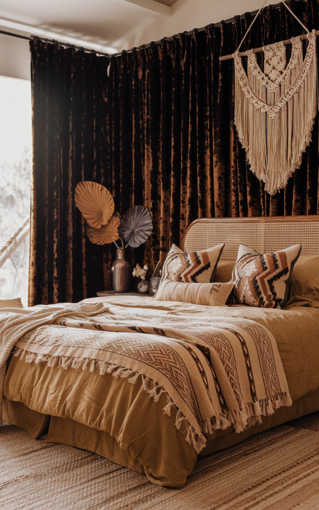 Bedroom Ideas with Black Curtains