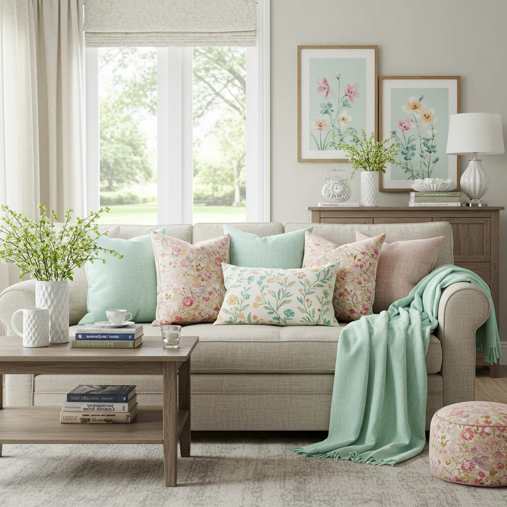 Spring decorative pillows