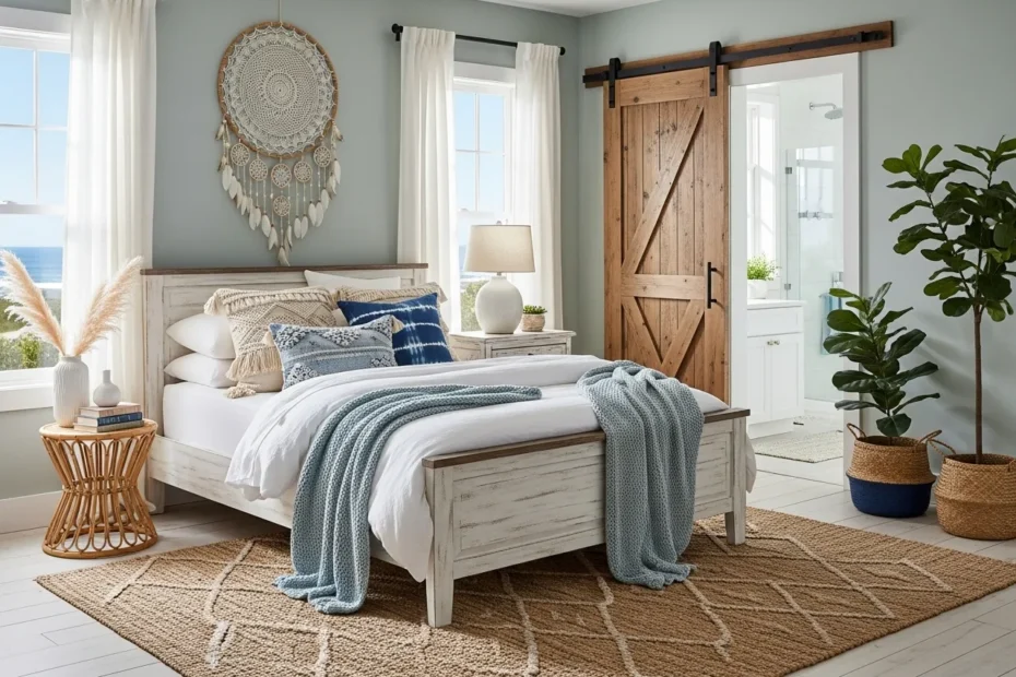 boho coastal bedroom designs