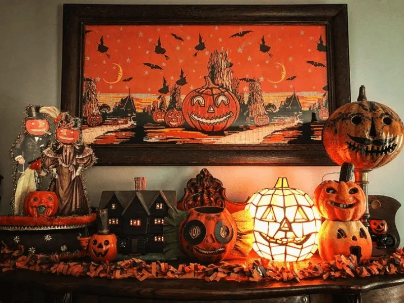 vintage halloween decorations